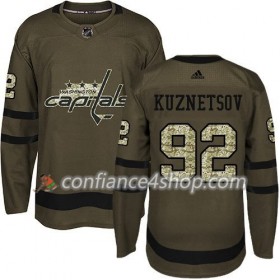 Adidas Maillot de Hockey Washington Capitals Evgeny Kuznetsov 92 2017-2018 Camo Vert Authentic - Homme